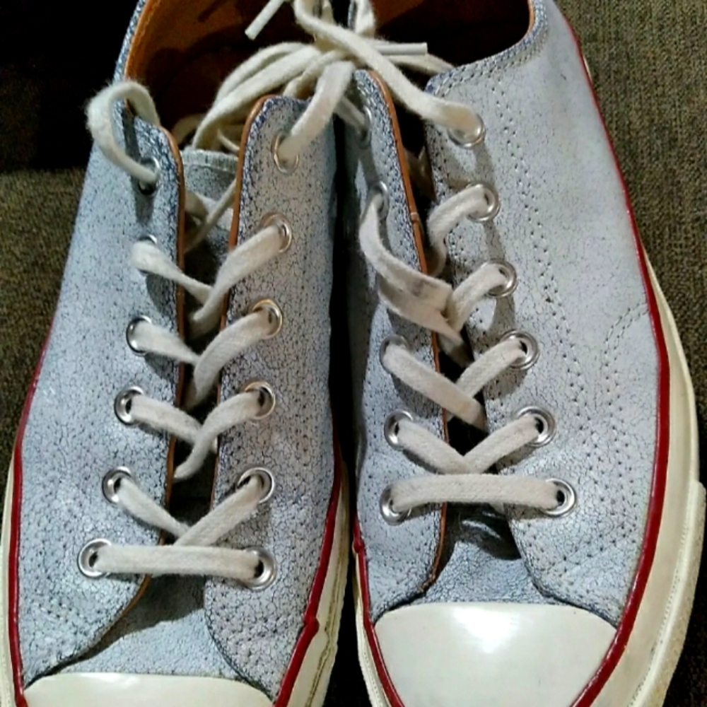 RARE🔥 Converse CTAS 70s Chuck Taylor All Star Cracked Leather Blue Ox size 7.5
